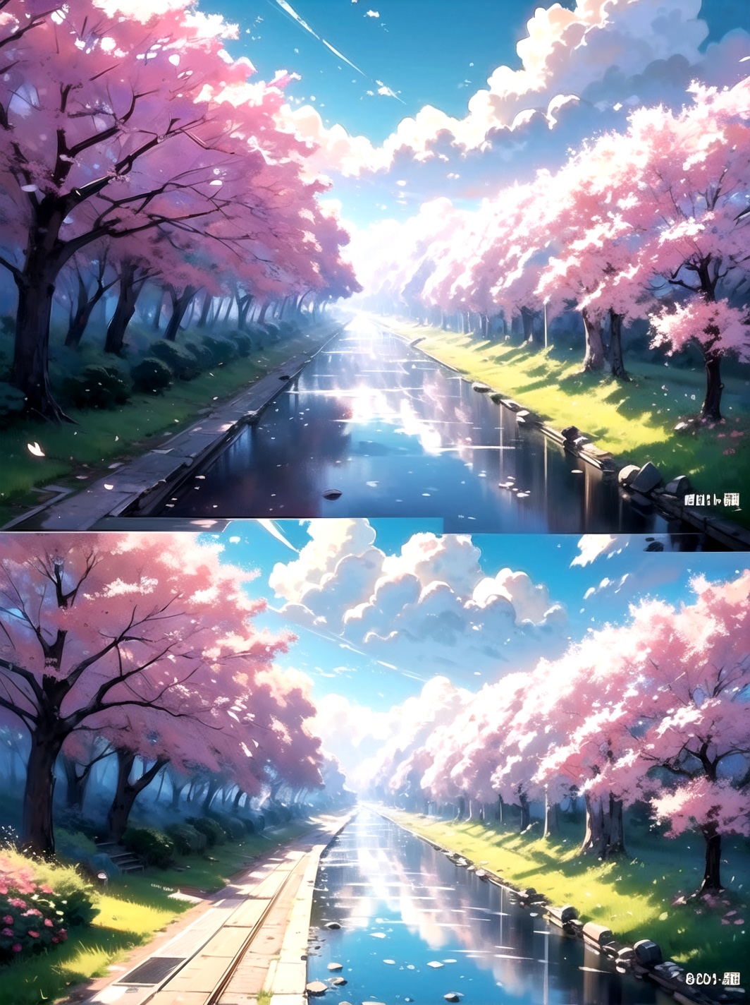 Beautiful pastel background wallpaper,  blue sky,  clouds on Tensor.Art