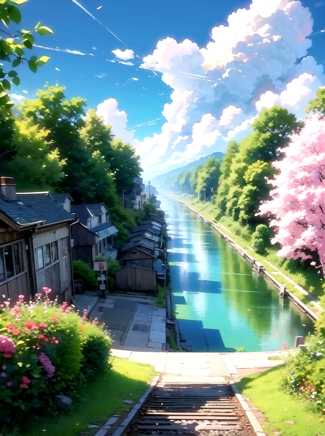 Beautiful pastel background wallpaper,  blue sky,  clouds on Tensor.Art