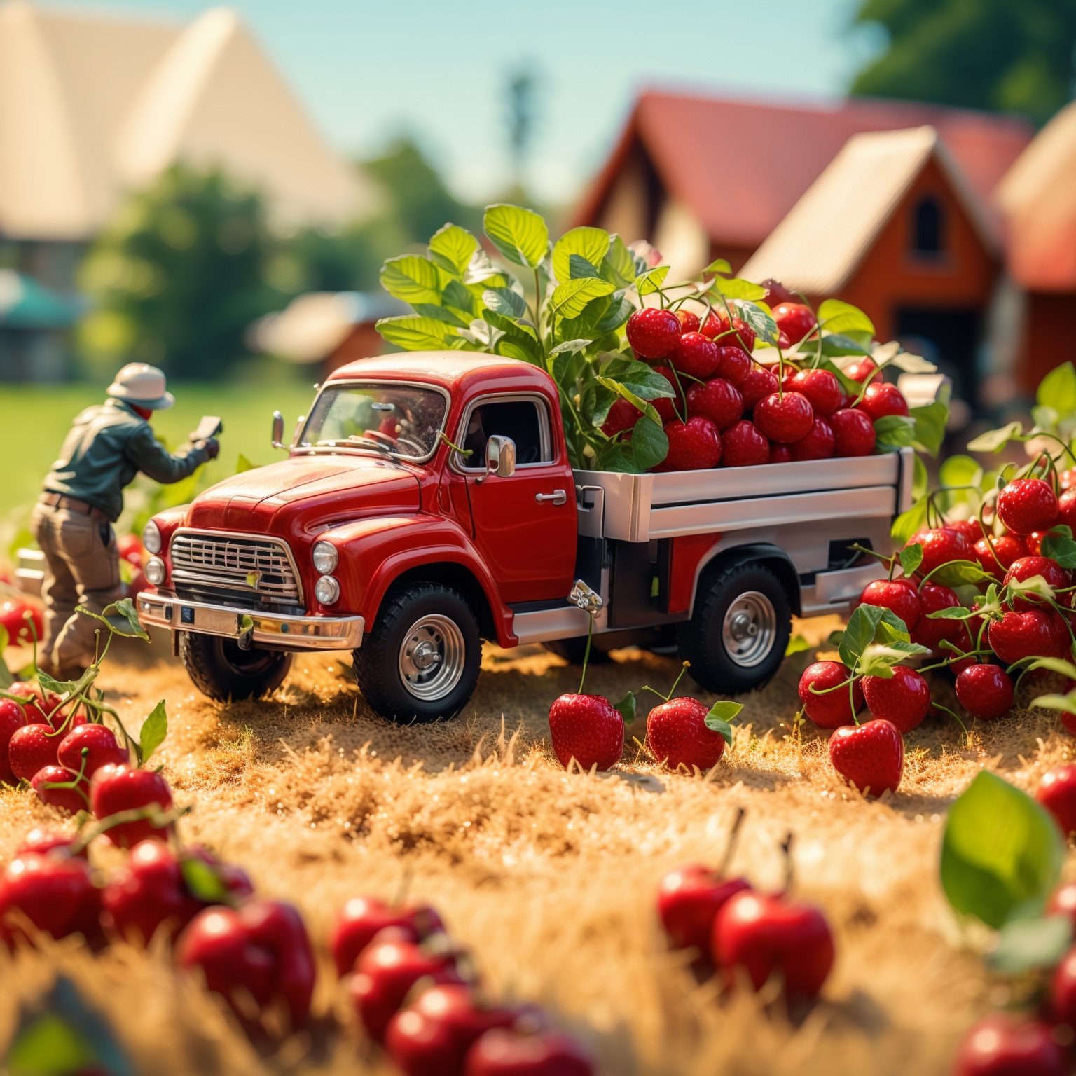 HTTP,Cherry, fruit, multiple boys, blurry, tree, house, food, outdoors, scenery, truck, road, truck<lora:HTTP_20231215154623-000006:1>
