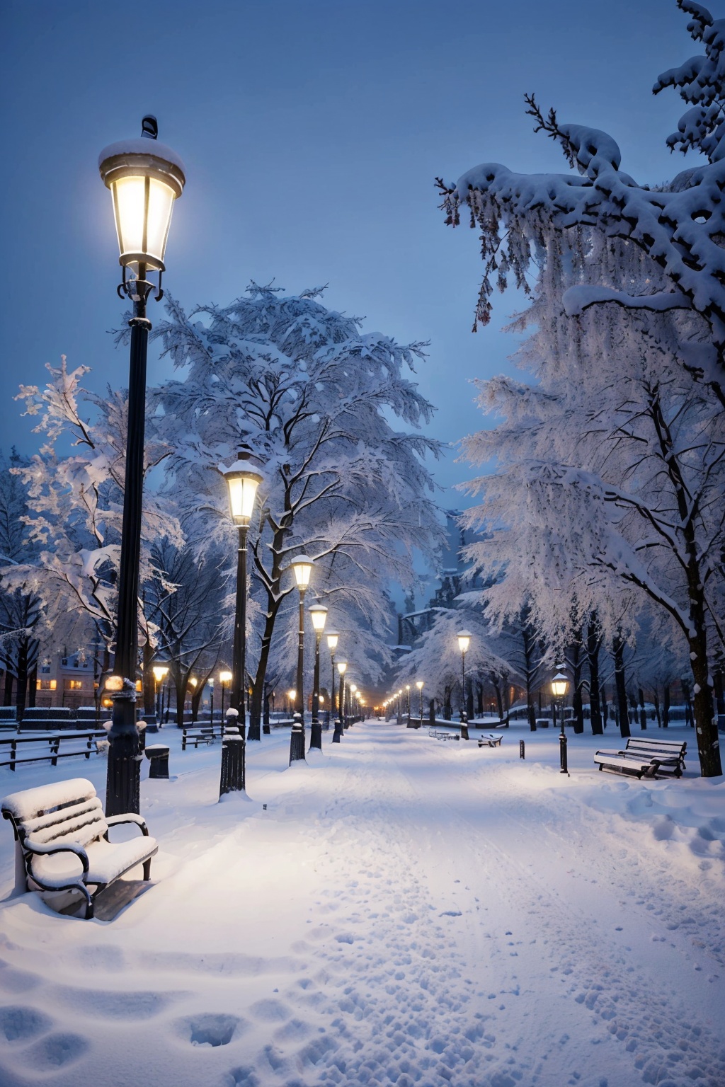  Best quality, 8k,cg,1girl,snowy park with benches and street lights in the middle of the park, beautiful winter area, winter park background, snowy winter, winter wonderland, snowy night, winter atmosphere, winter in the snow, perfect lighting in a snow storm, winter night, beautiful snowy landscape, winter snow, snowy winter scene, beautiful wallpaper, cold but beautiful, winter setting, warm beautiful scene