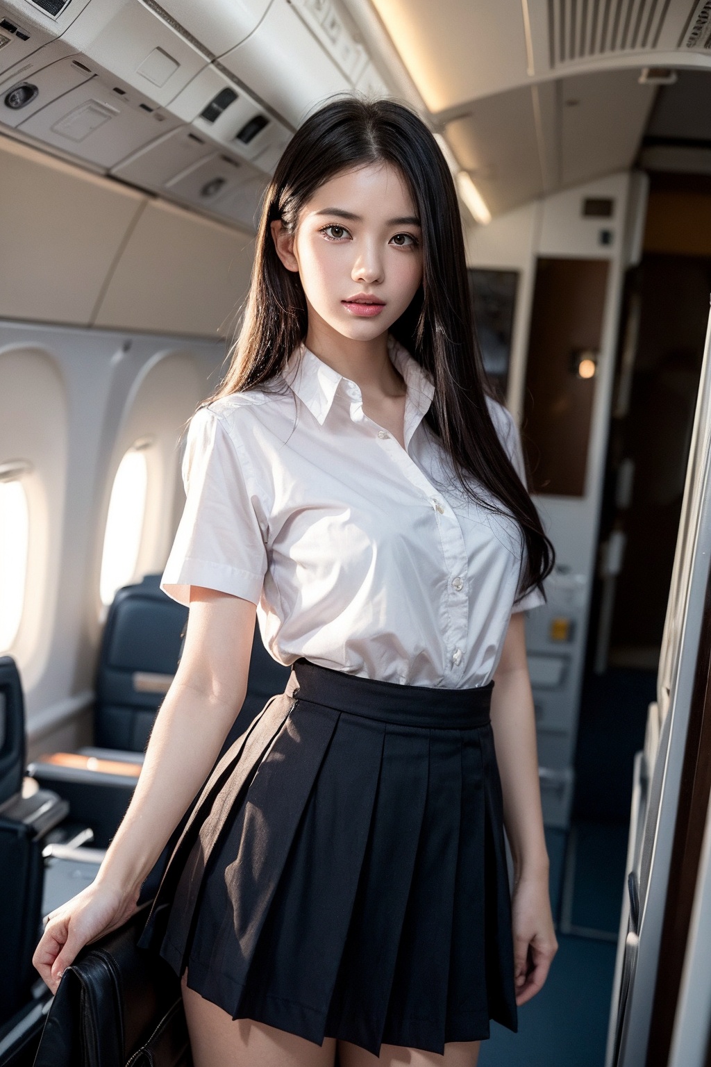 1girls,  solo,  thai school uniform on Tensor.Art
