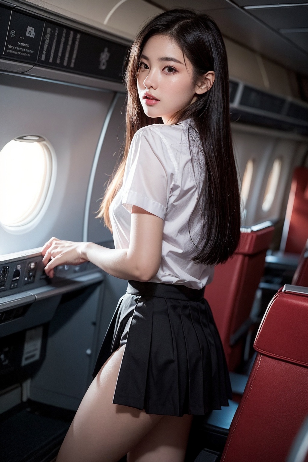 1girls,  solo,  thai school uniform on Tensor.Art