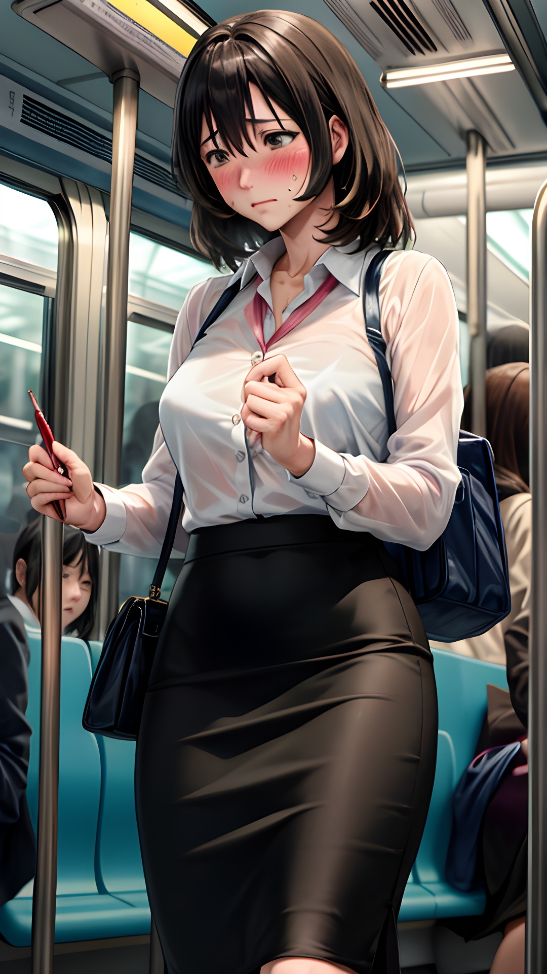 intricate details,  (sweating,  blush on Tensor.Art