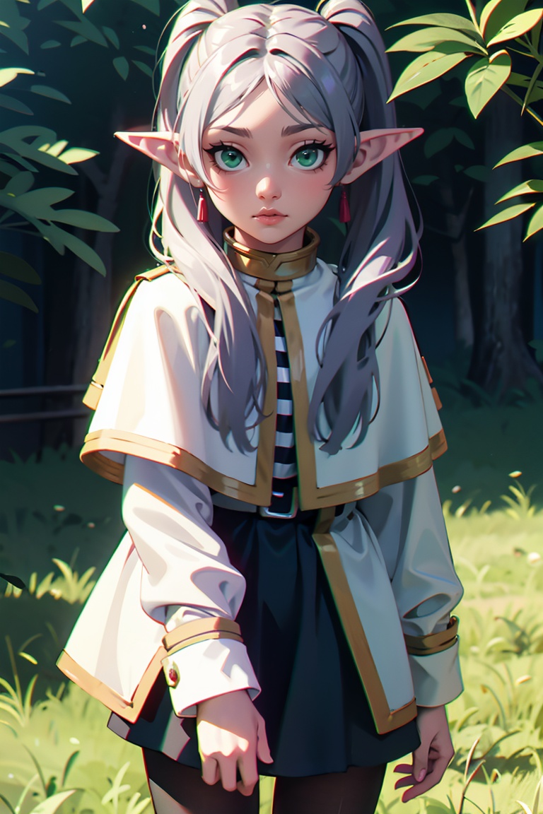 young girl,  frieren,  long hair on Tensor.Art