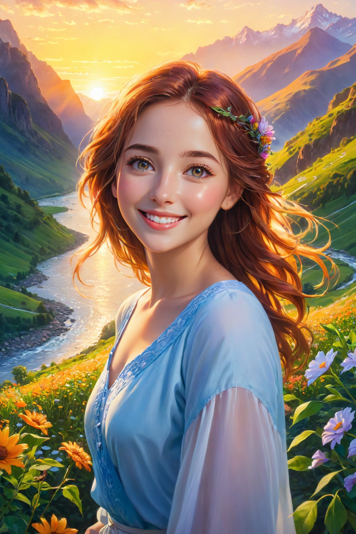 photorealistic,  ultra-detailed,  vibrant photography of a woman in nature on Tensor.Art
