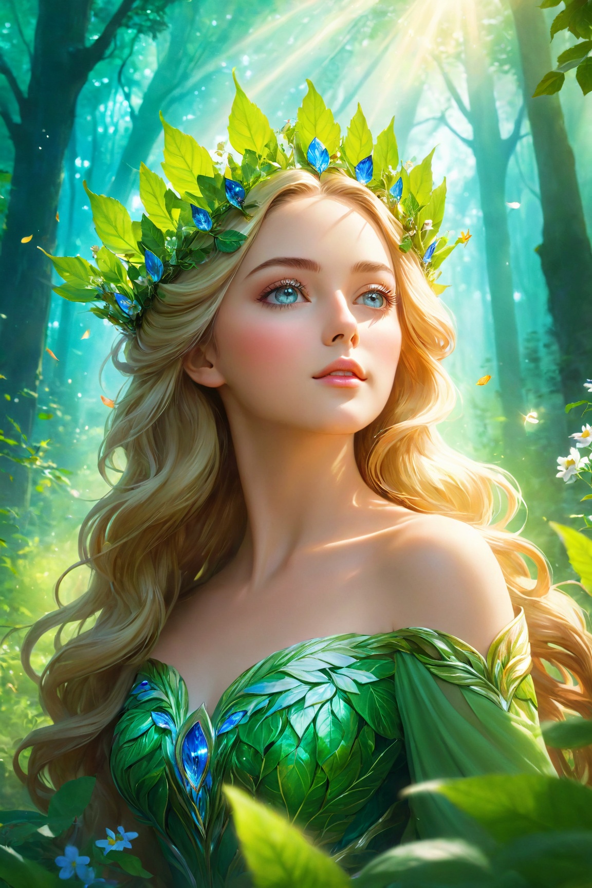 ultra-detailed,  ,  nature goddess on Tensor.Art
