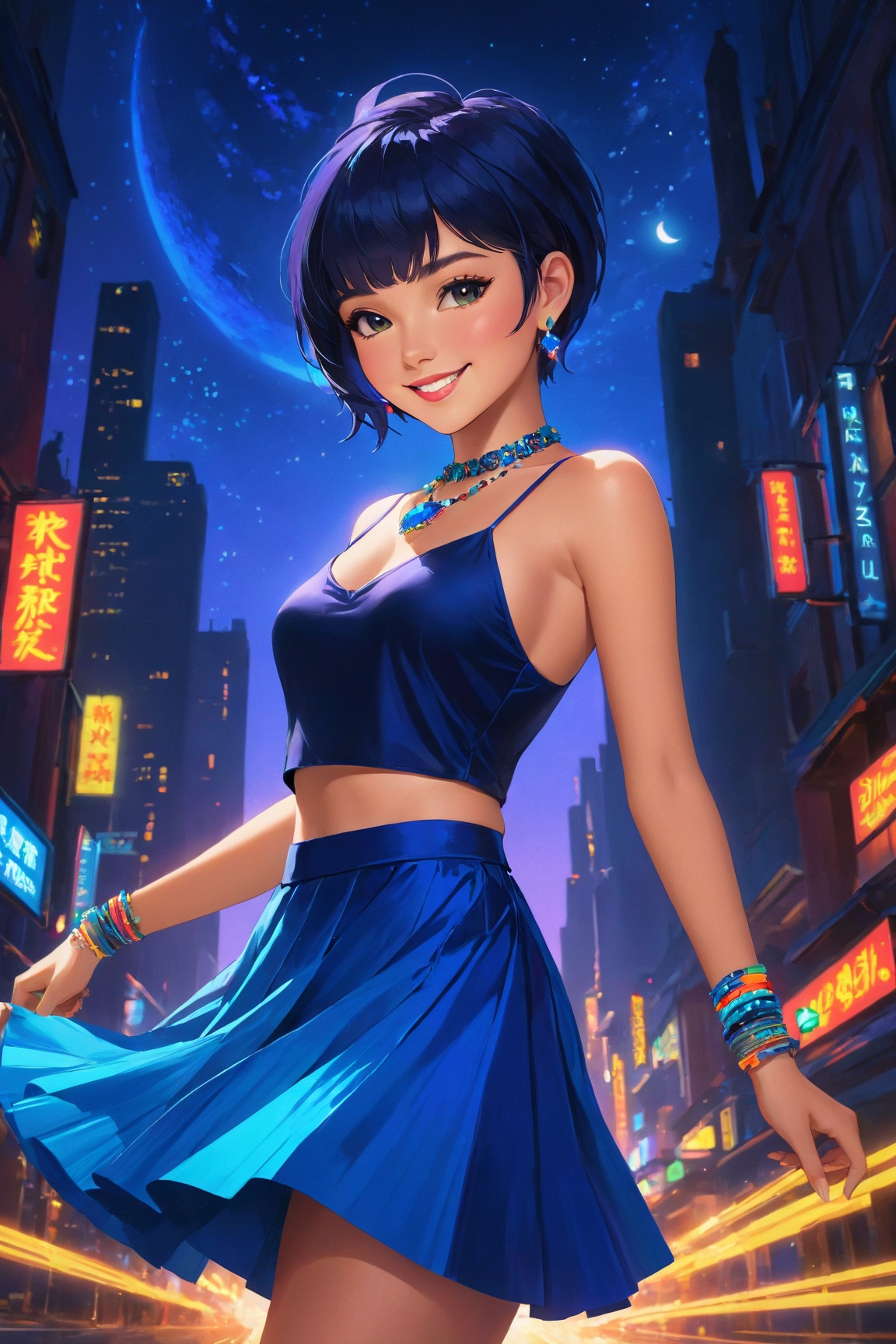 Create a (high-res) (masterpiece) featuring a captivating (1girl) in a (solo),  standing pose,  engagingly (looking at the...