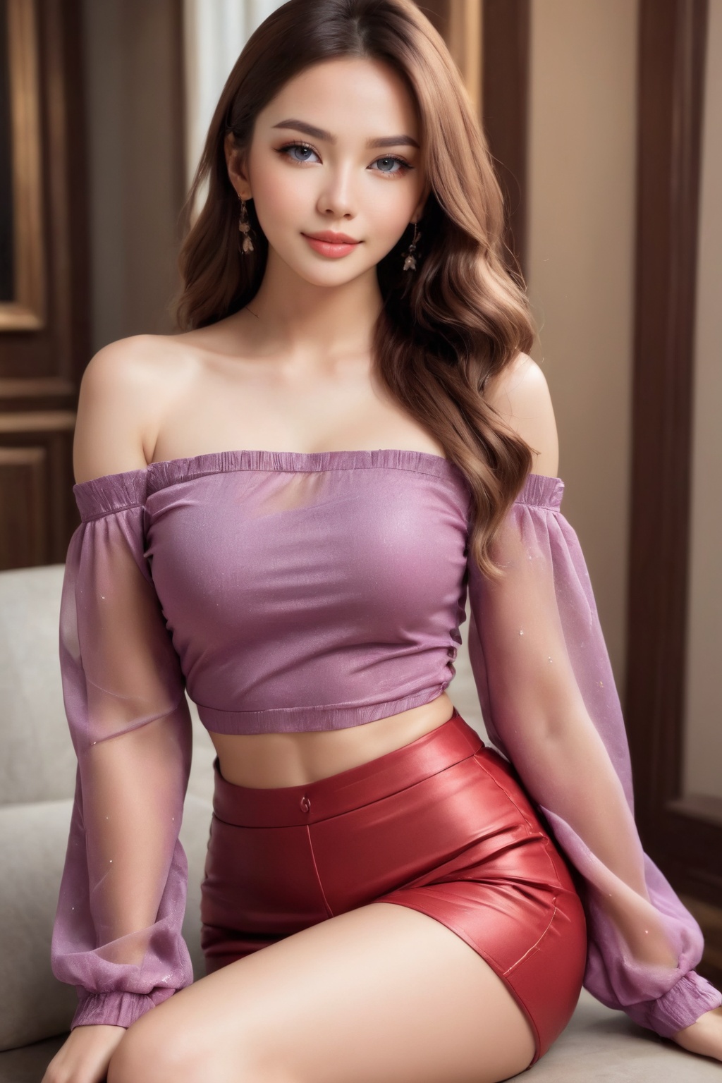photo of a beautiful girlfriend\(woman\),  1girl,  mid-parted hair on Tensor.Art