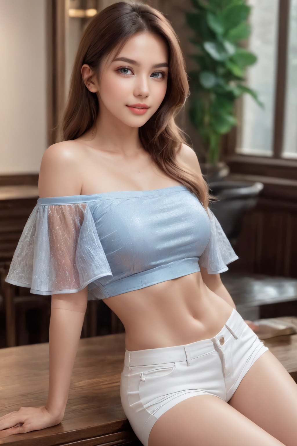 (Masterpiece,  fullbody portrait photo) of a beautiful girlfriend\(woman\),  1girl on Tensor.Art