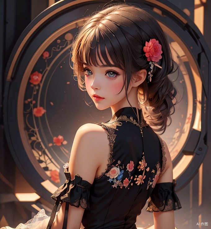masterpiece, top quality, best quality, official art, beautiful and aesthetic:1.2), (1girl), extreme detailed,(fractal art:1.3),colorful,highest detailed
