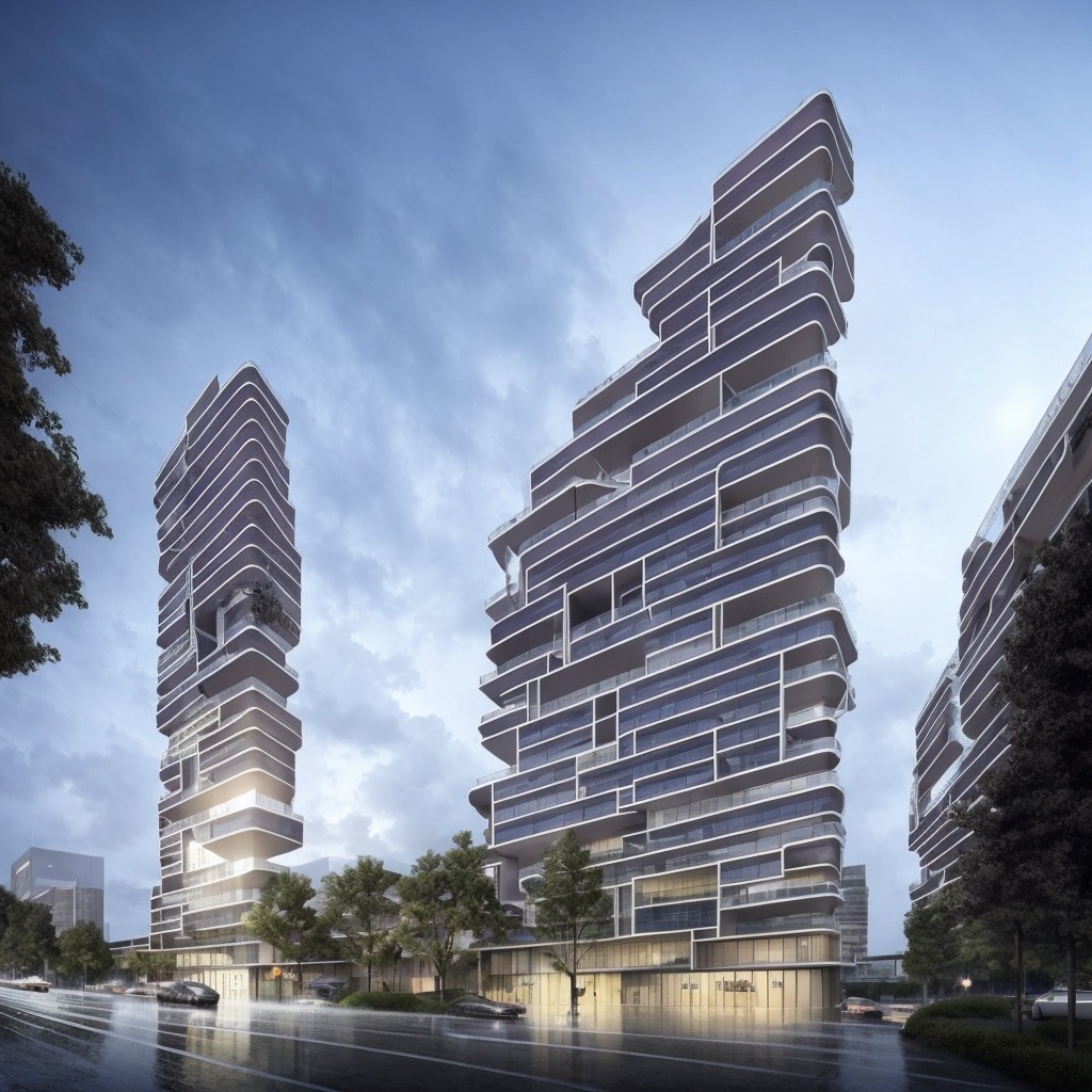 (concept art, digital artwork, illustrative, painterly, matte painting, highly detailed:1.1),
(a Morden building, horizontal decorative
:1.2),
(a narrow street with passerby, masterpiece),
(industrial|mechanical|gritty|metallic|mecha|sci-fi|future|Organicism_style),
fashion design, Modern, Modernism, mystery, Spectacular, Luxurious, elegance,  perfect design, 
(skyscraper|building|viaduct|aircraft|robot|future city|space station|MRT|park|neon sign_urban landscape:0.85),
(extra long shot, wide-angle lens, POV, DOF:1.1), 
(low lighting, lightless, dramatic lighting, ray tracing, clear shadow, light pollution:1.1), 
(night view, heavr rain:1.1),
(sharp outline, high contrast, contour deepening, strong contrast:0.8), 
(traffic|windows|railing|stair|balcony|terrace|crowd|Sidewalk|vehicle|trees|equipment| detailed signal)_details:0.9), 
(marble|granite|leather |tile|metal|fabric fiber|glass|foliage)_material texture:0.9),
(urban landscape|Tower crane|skyline|nature landscape:|changeable cloud):0.9),
(blurred background:1.1),
(background, more_details:0.3), (more_details:0.6), (more_details:0.9),
(more_details:1.2), (large file, super realistic, 4k, 8K, 16k, FHD, HD, VFX , perfect, photograpy, construction sales photograpy, Interior design, super high resolution, cinematic photography:1.2),  (harmonious color:1.2),
,horizontal decorative,buildings,modern style,Void volumes