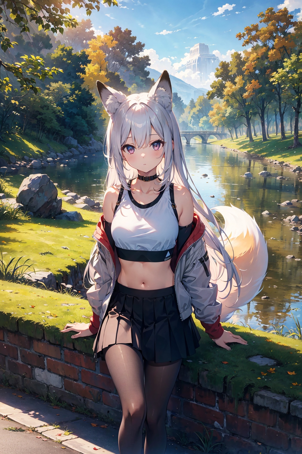 1girl,  fox girl,  long hair on Tensor.Art