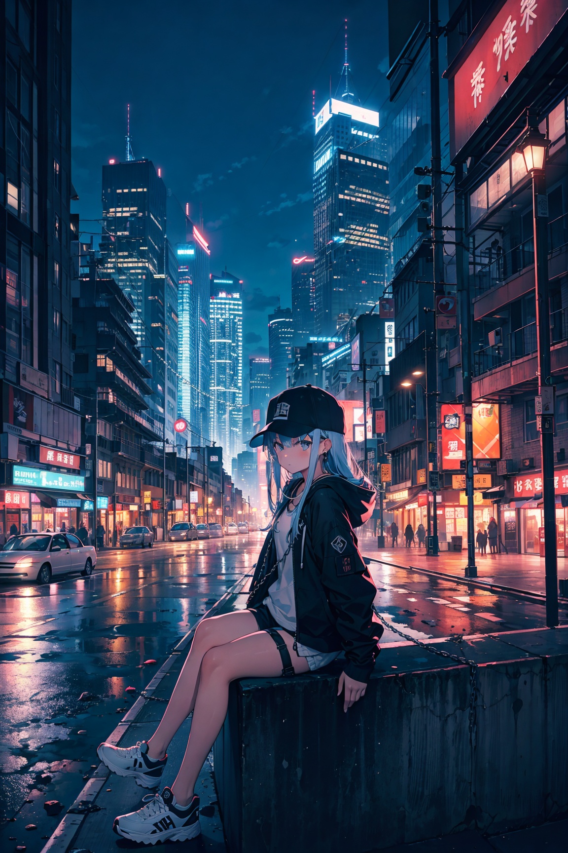 skyscraper,  building,  city on Tensor.Art