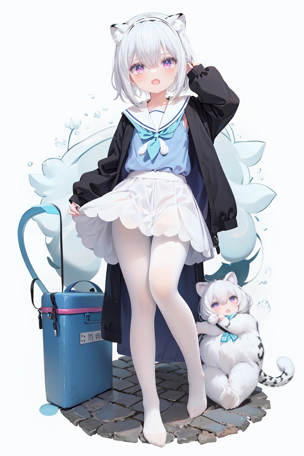 cute,  Infant,  solo blue shirt on Tensor.Art