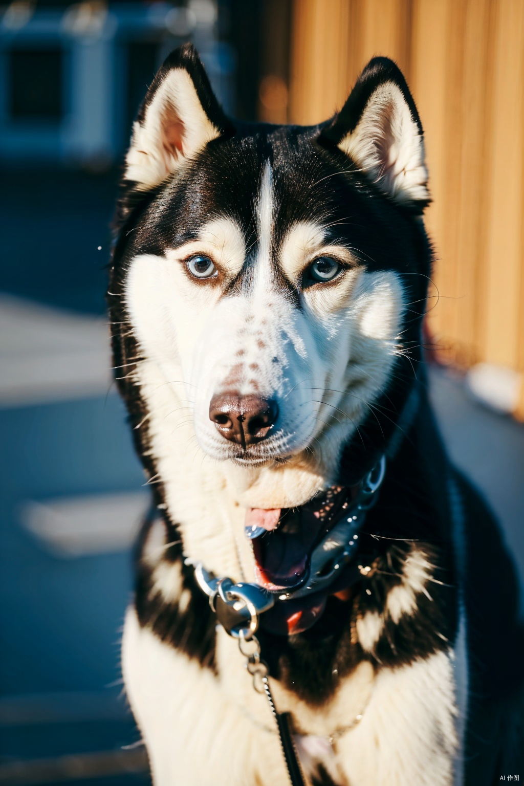 absurdres,absurdres,realistic,(full_shot:1.8), Dog_Siberian Husky