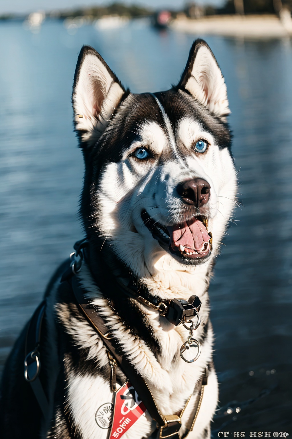  absurdres,absurdres,realistic,(full_shot:1.8), Dog_Siberian Husky
