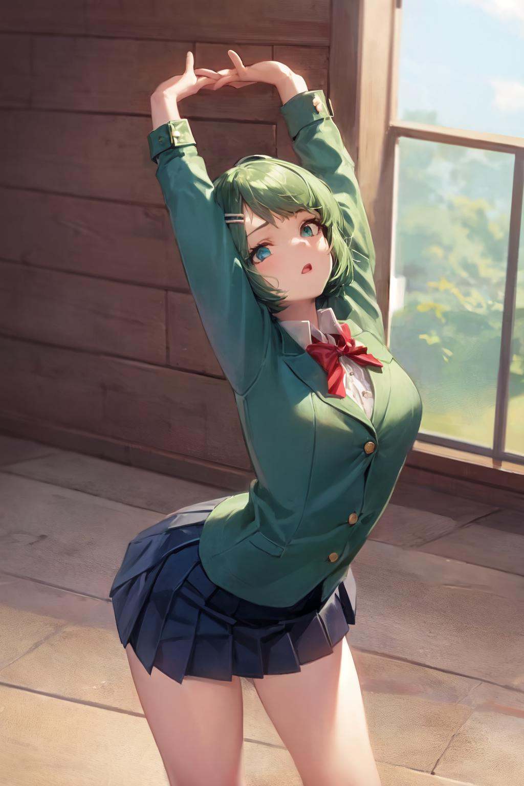1girl,  solo,  short hair on Tensor.Art