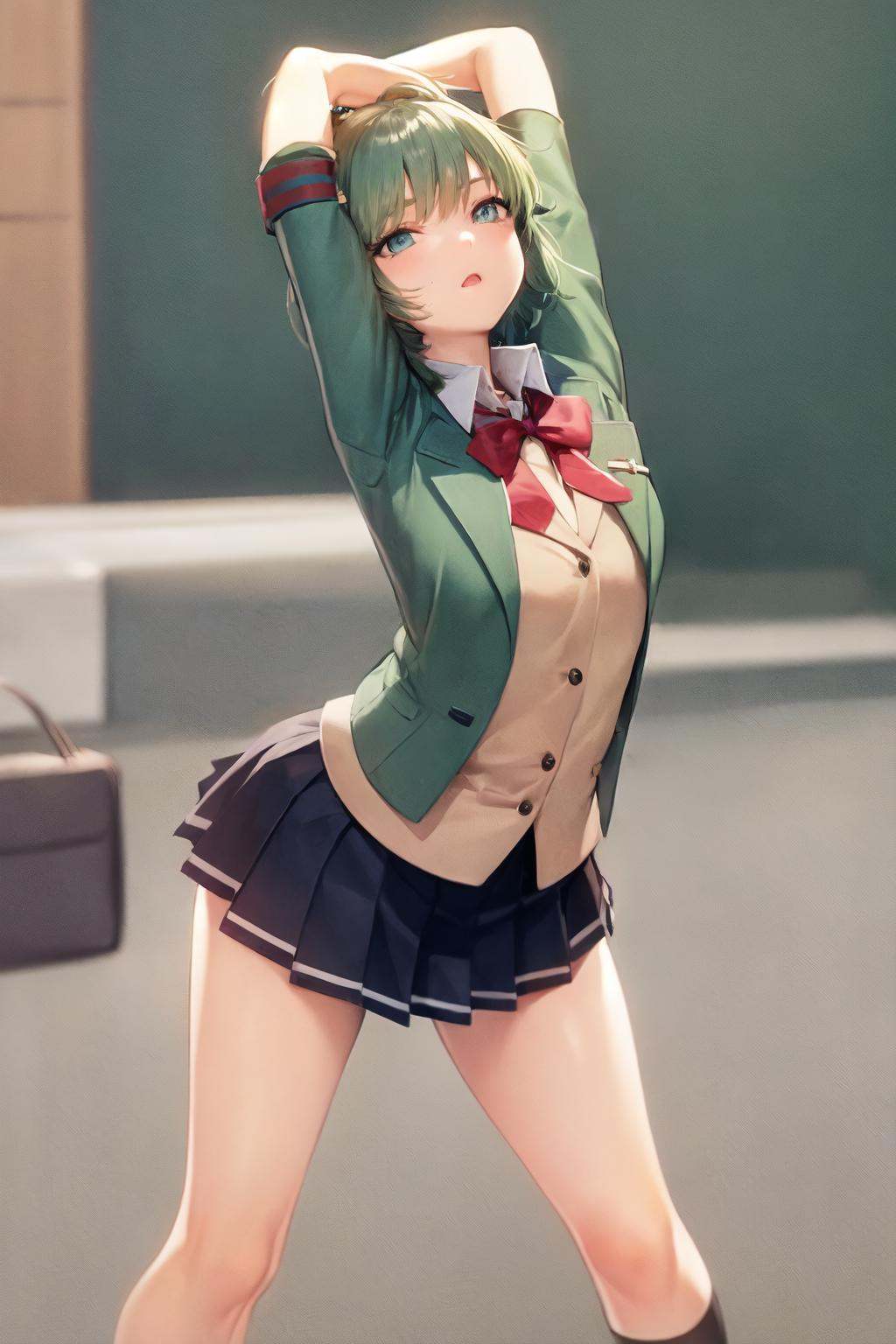 1girl,  solo,  short hair on Tensor.Art
