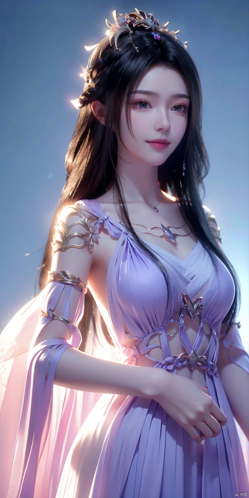  cowboy_shot,(Good structure), DSLR Quality,Masterpiece, (ultra wide angle lens: 1.2), Unity8k wallpaper, best quality, (detail shadow: 1.1), a beautiful girl, on a sea of light blue silk, translucent silk, floating light blue silk, surrealist style, minimalism, highly detailed texture, light blue, white clean background, CG rendering, light passing through clouds, 8k resolution, (motion photo: 1.2), (Fidelity: 1.4), original photos, movie lighting, 1girl,, , ((poakl)),kind smile,, weddingdress,   ziling