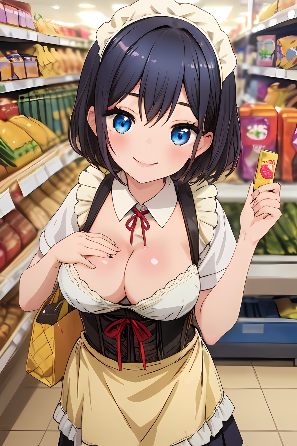 photo of a beautiful jpn-girl,  beautiful sensuous blue eyes,  black-hair on Tensor.Art