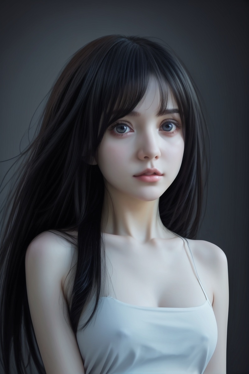 a beautiful girl,  big eyes,  by agnes cecile on Tensor.Art
