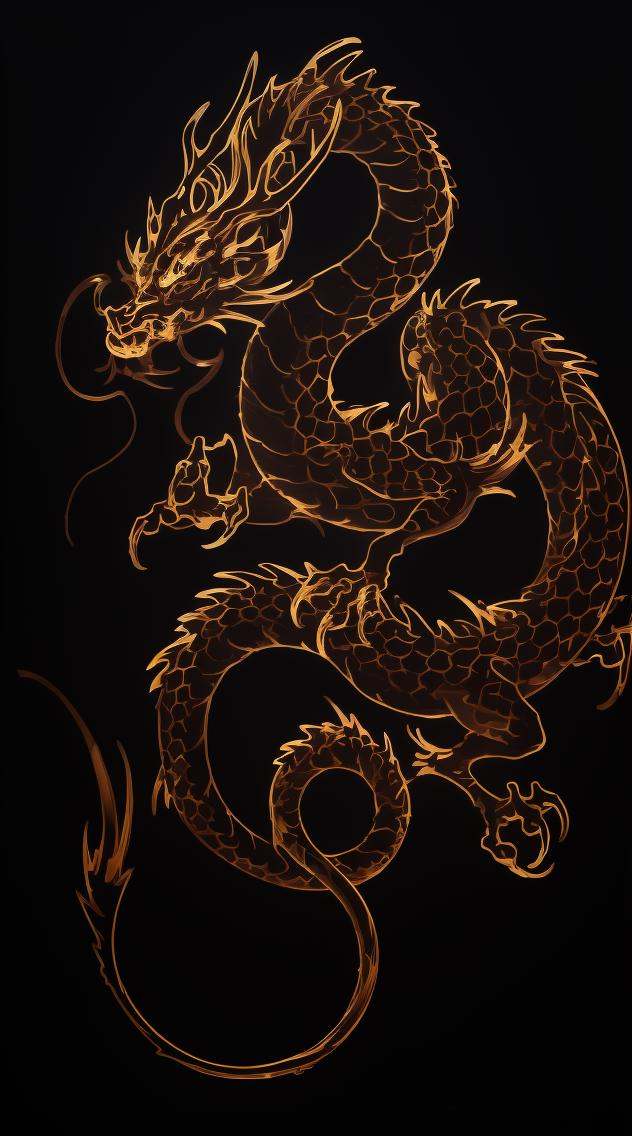 masterpiece,top quality,eastern dragon,dragon,no humans,claws,traditional media,scales,horns,open mouth,full body,still life,<lora:Line art:1>, jxiantiao,