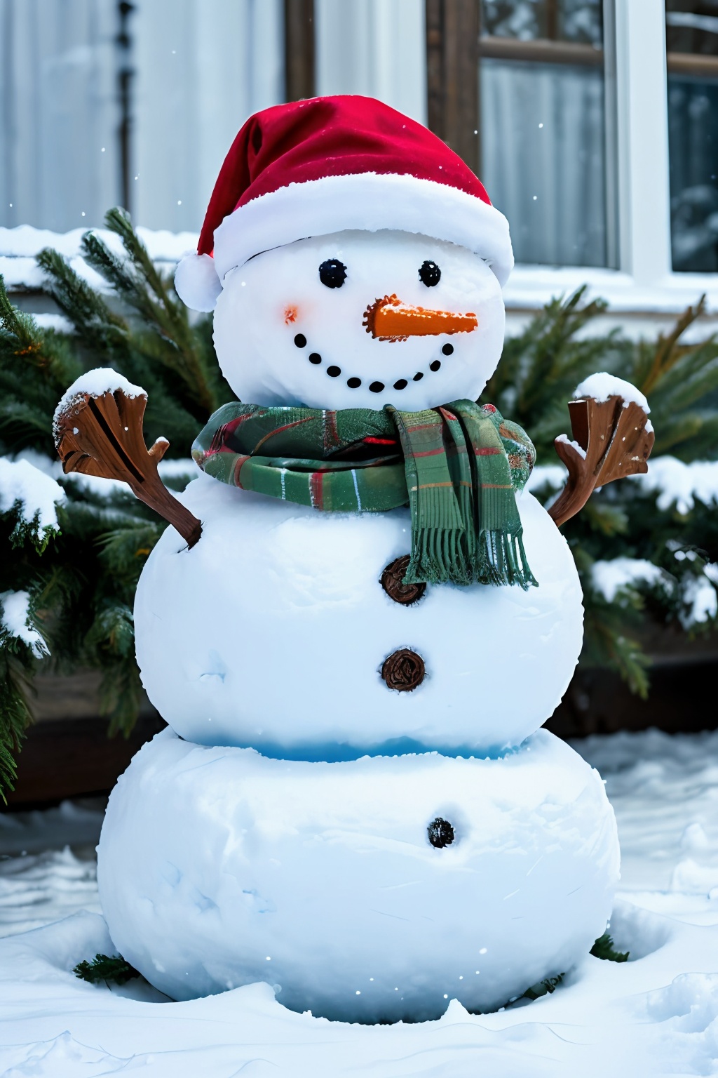snowman,  realistic,  Christmas on Tensor.Art