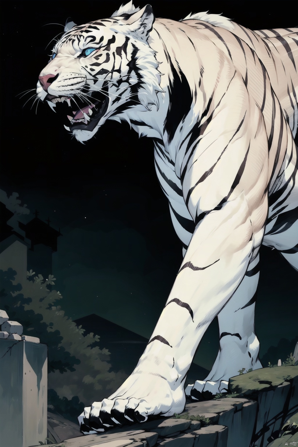  absurdres,absurdres,realistic,full_shot, , White Tige