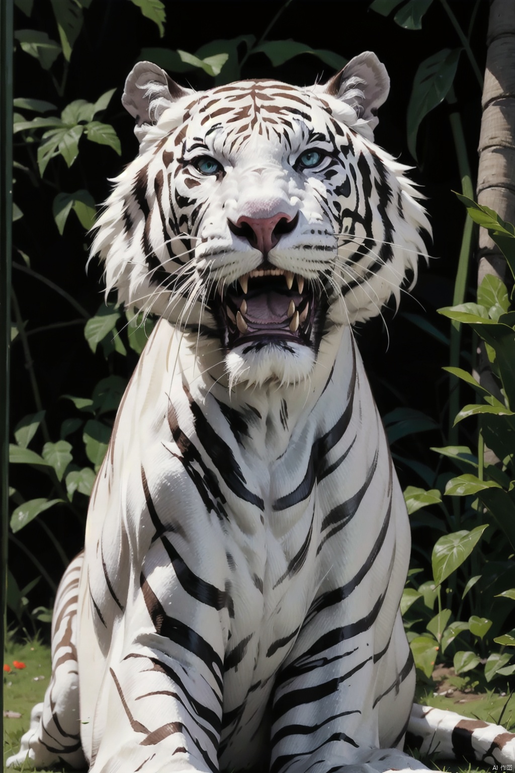  absurdres,absurdres,realistic,full_shot, , White Tige