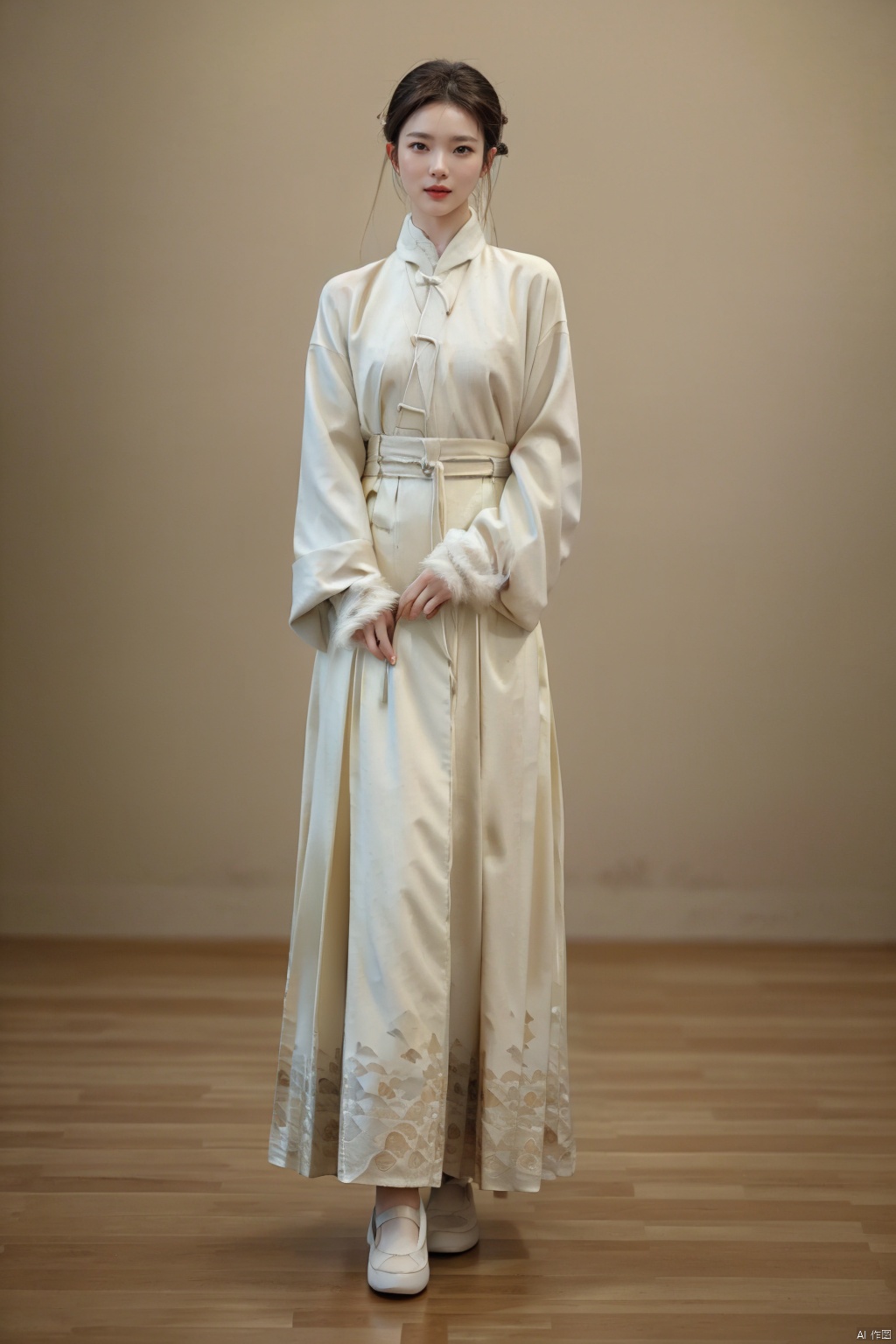 (1 girl:1.3), (best quality, masterpiece, ultra high resolution),(photorealistic:1.3), (realistic:1.3), depth of field,(cinematic lighting:1.2),full_body, hanfu