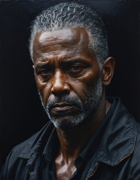 oil painting of man,  dark shot,  dramatic on Tensor.Art