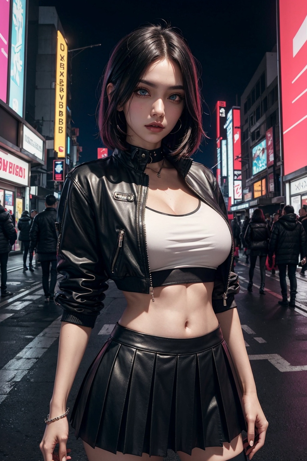 gorgeous woman,  large breasts,  round breasts on Tensor.Art