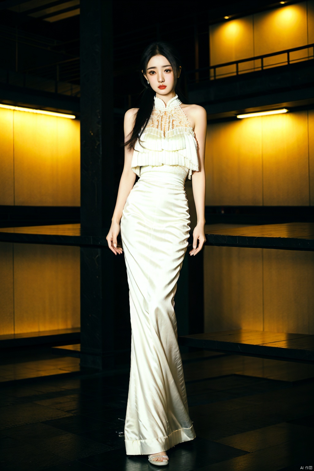 (1girl:1.3), (best quality, masterpiece, ultra high resolution),(photorealistic:1.3), (realistic:1.3), depth of field,(full body:1.2), (outdoors:1.2), (day:1.2), (cinematic lighting:1.2), qipao