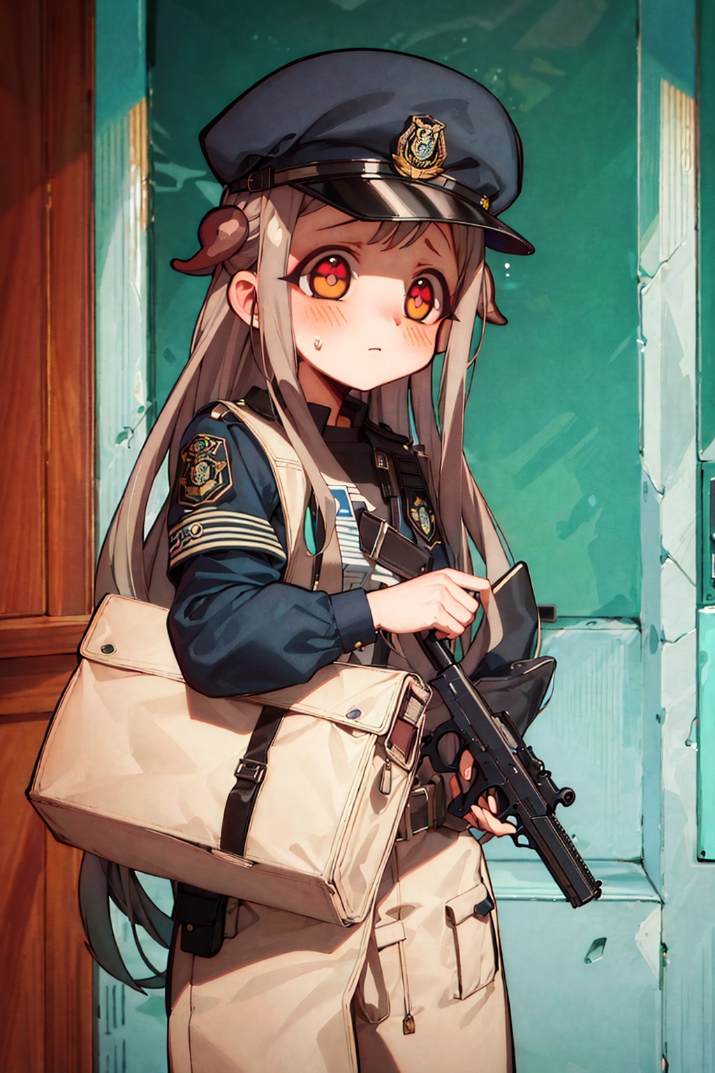 ((Masterpiece)),  ((ultra quality)),  (police uniform) on Tensor.Art