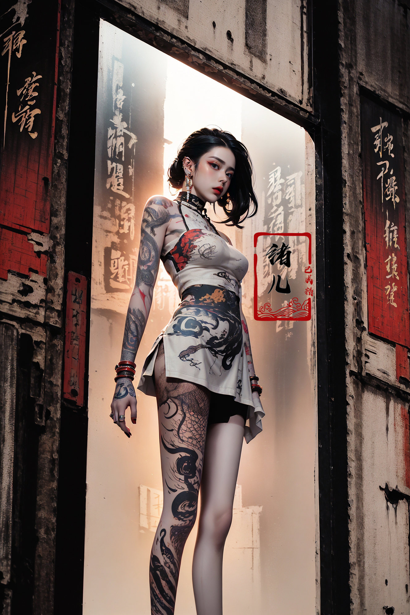 ((masterpiece))),  (((best quality))),  ((super detailed)) on Tensor.Art