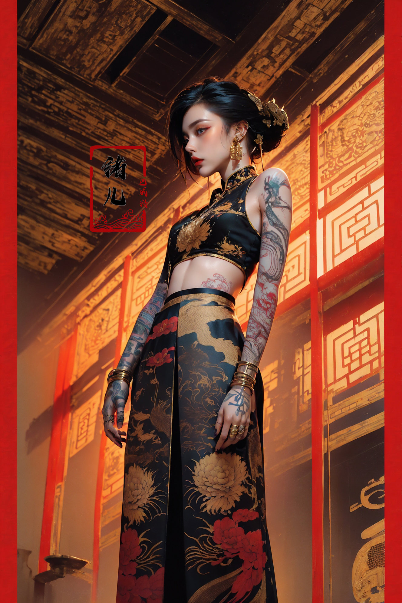 ((masterpiece))),  (((best quality))),  ((super detailed)) on Tensor.Art