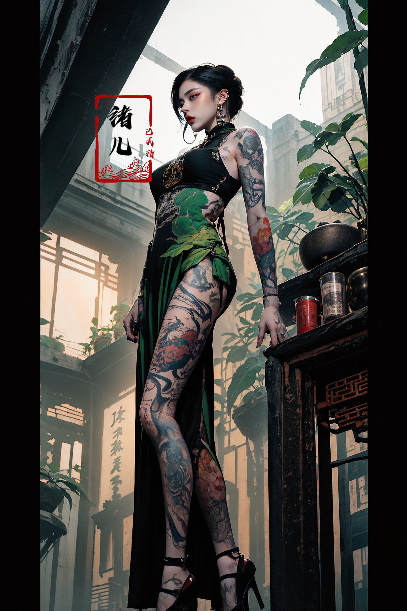 ((masterpiece))),  (((best quality))),  ((super detailed)) on Tensor.Art