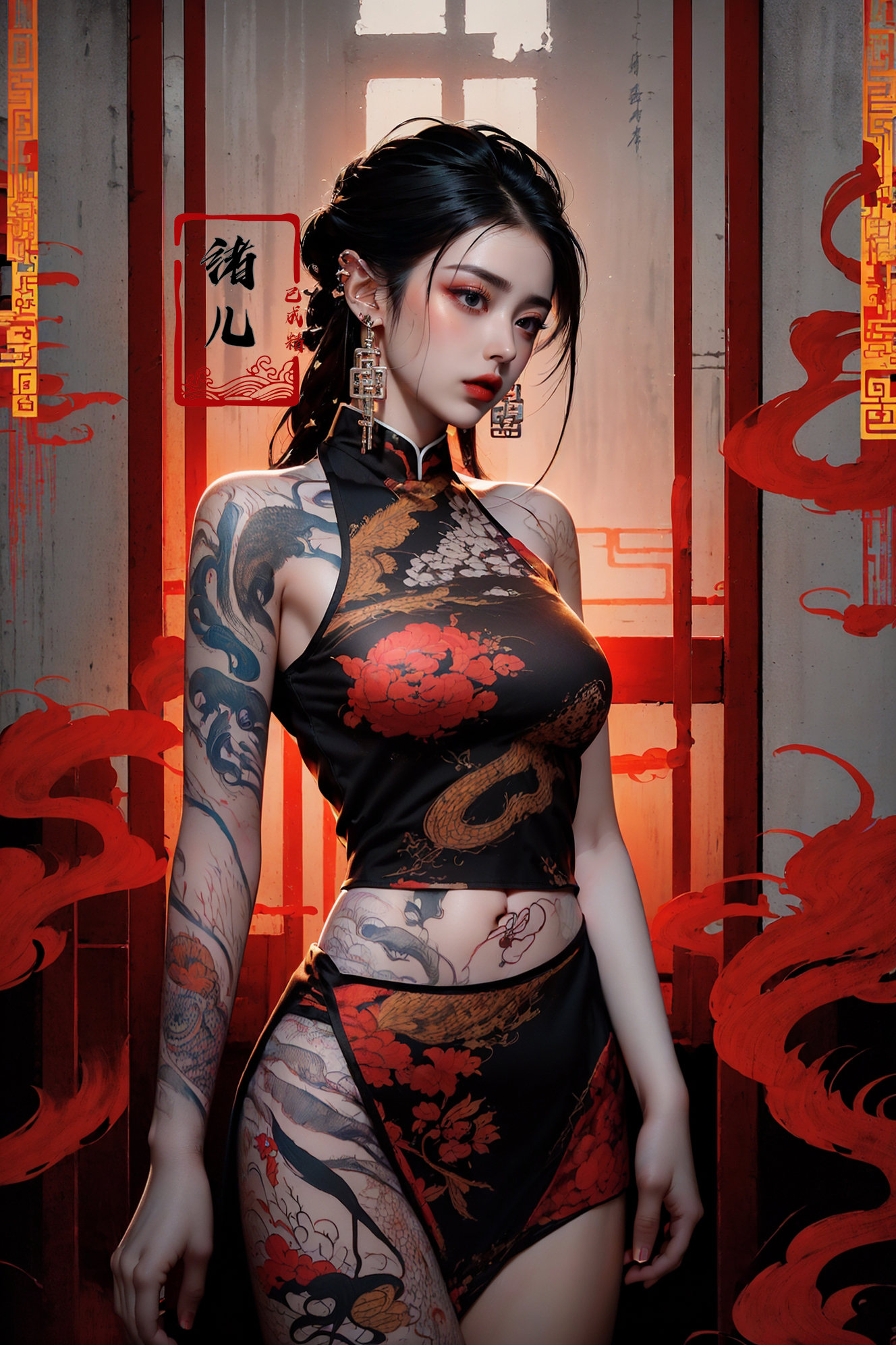 ((masterpiece))),  (((best quality))),  ((super detailed)) on Tensor.Art