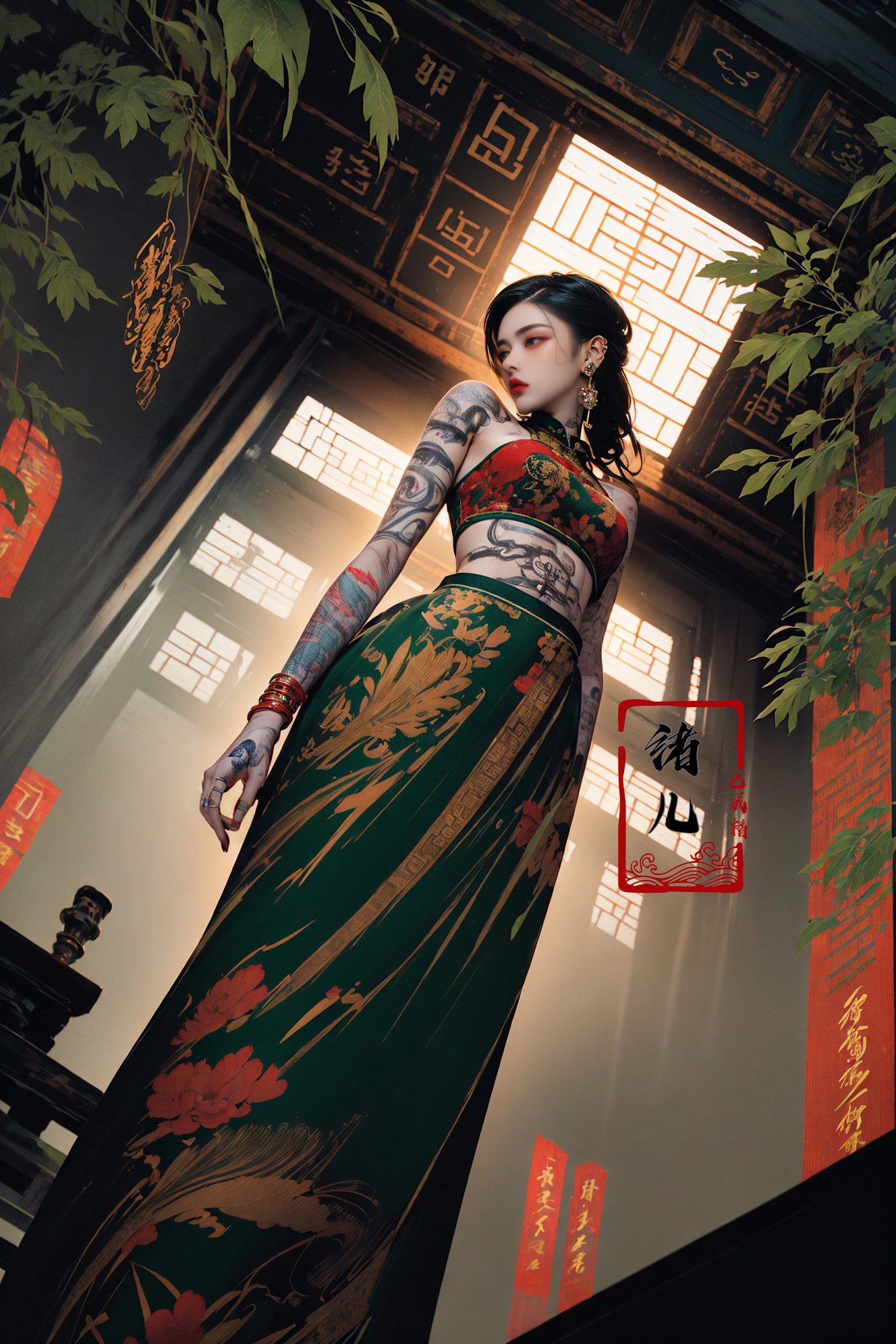 ((masterpiece))),  (((best quality))),  ((super detailed)) on Tensor.Art