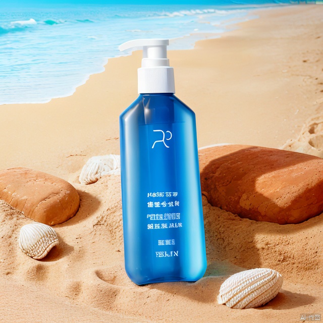 xihuwen,
Blue bottle, bottle, beach, day, beach


