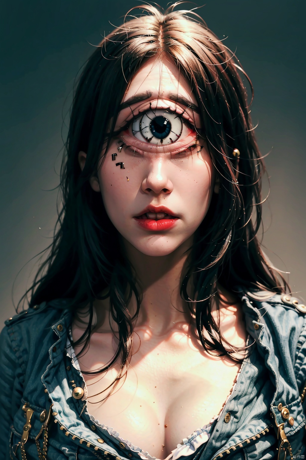  absurdres,absurdres,realistic,((full_shot:1.5)), One eye_ Cyclops
