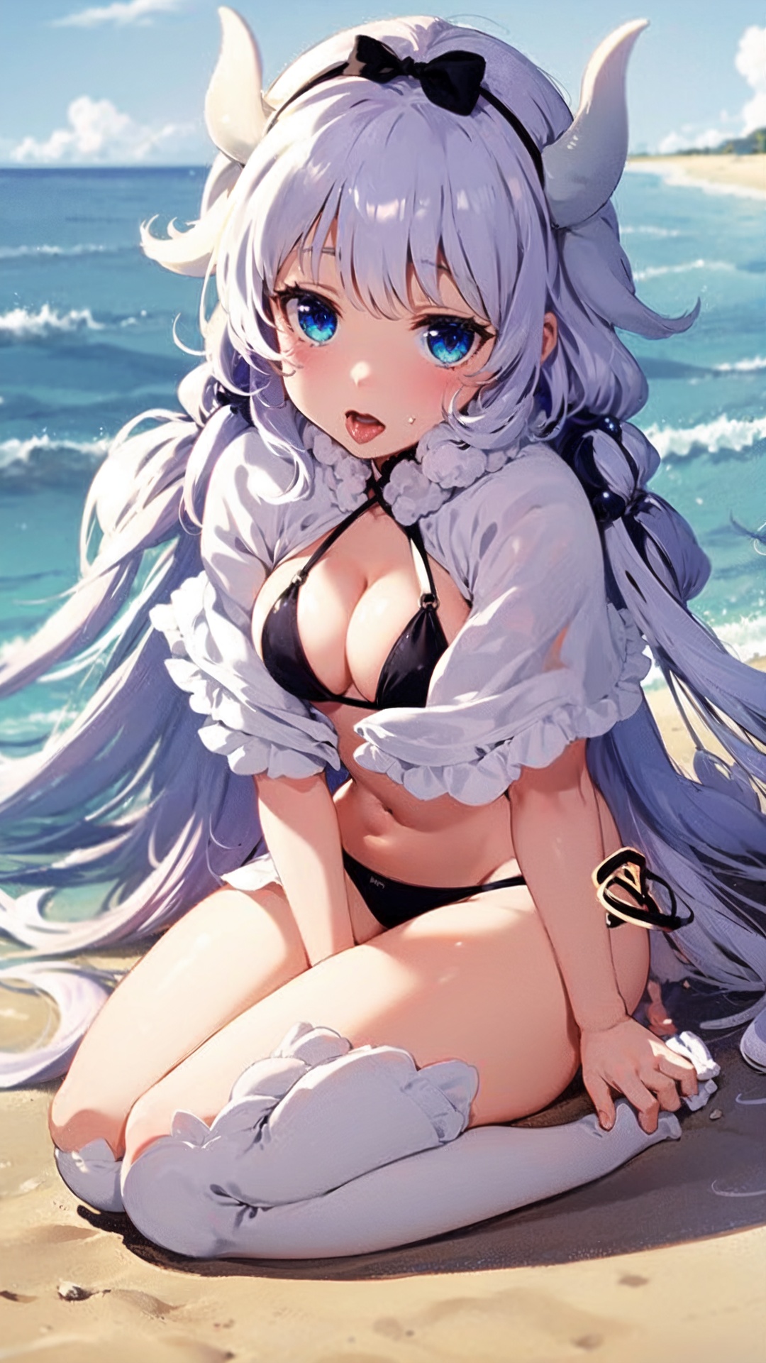 full body,  ,  bottom on alonea beach on Tensor.Art