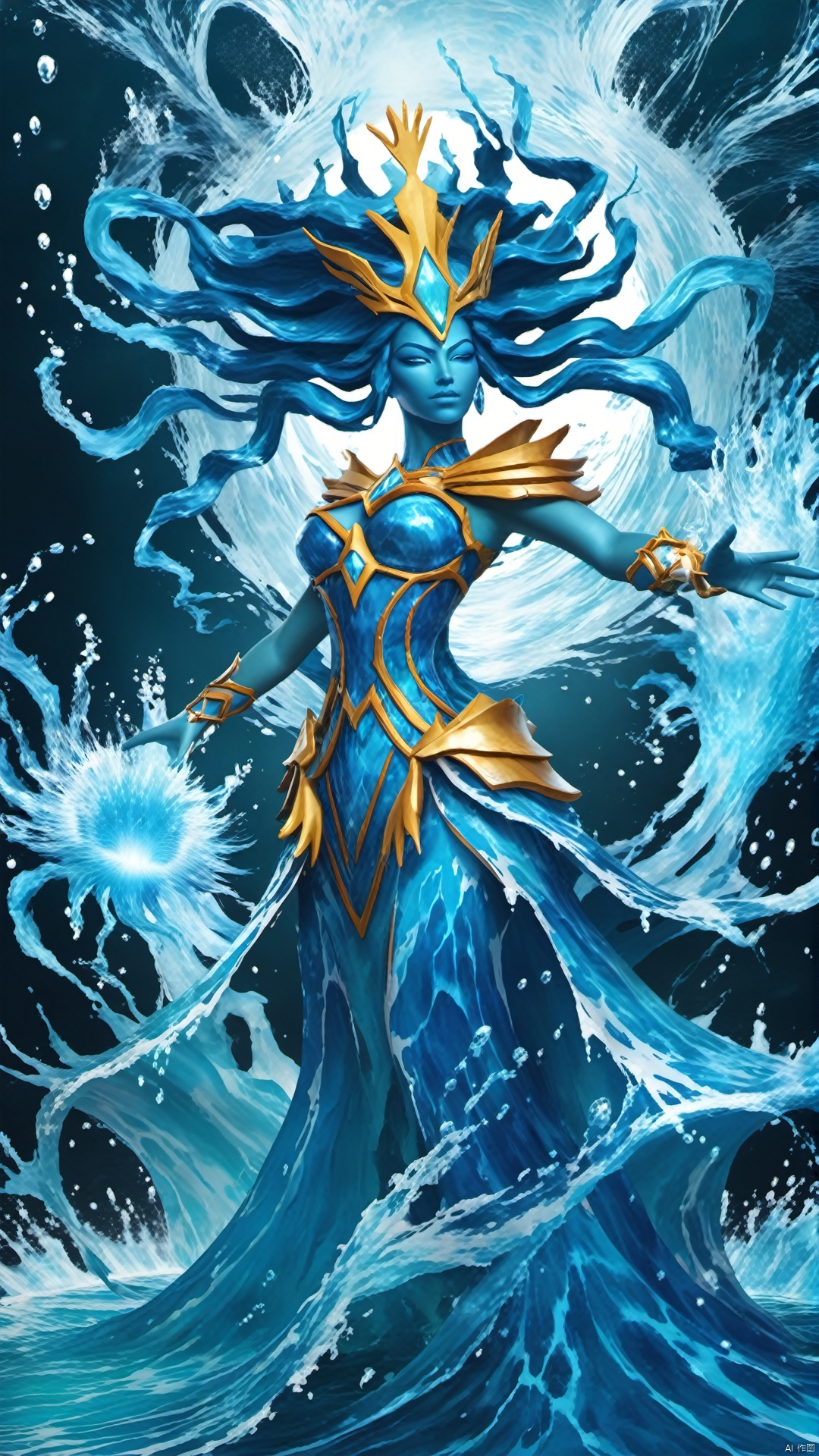 Water Elemental Character Queen