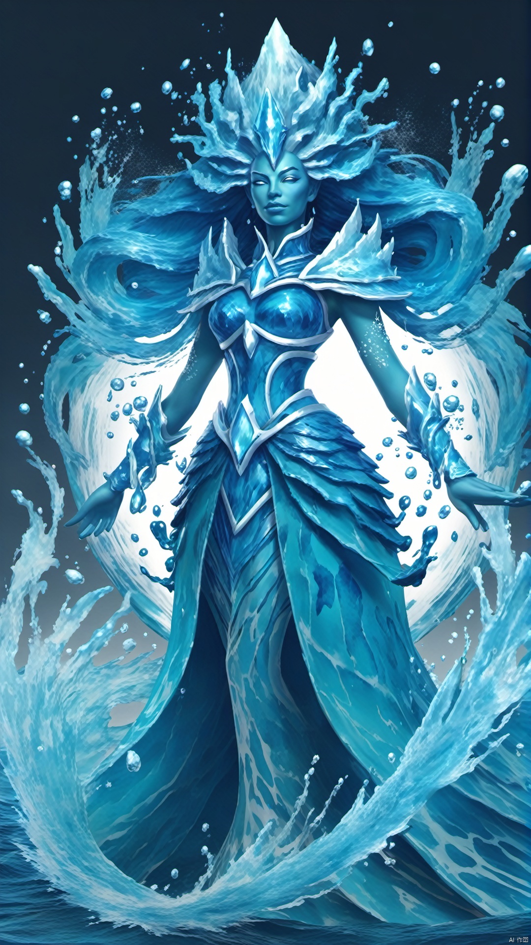 Water Elemental Character Queen