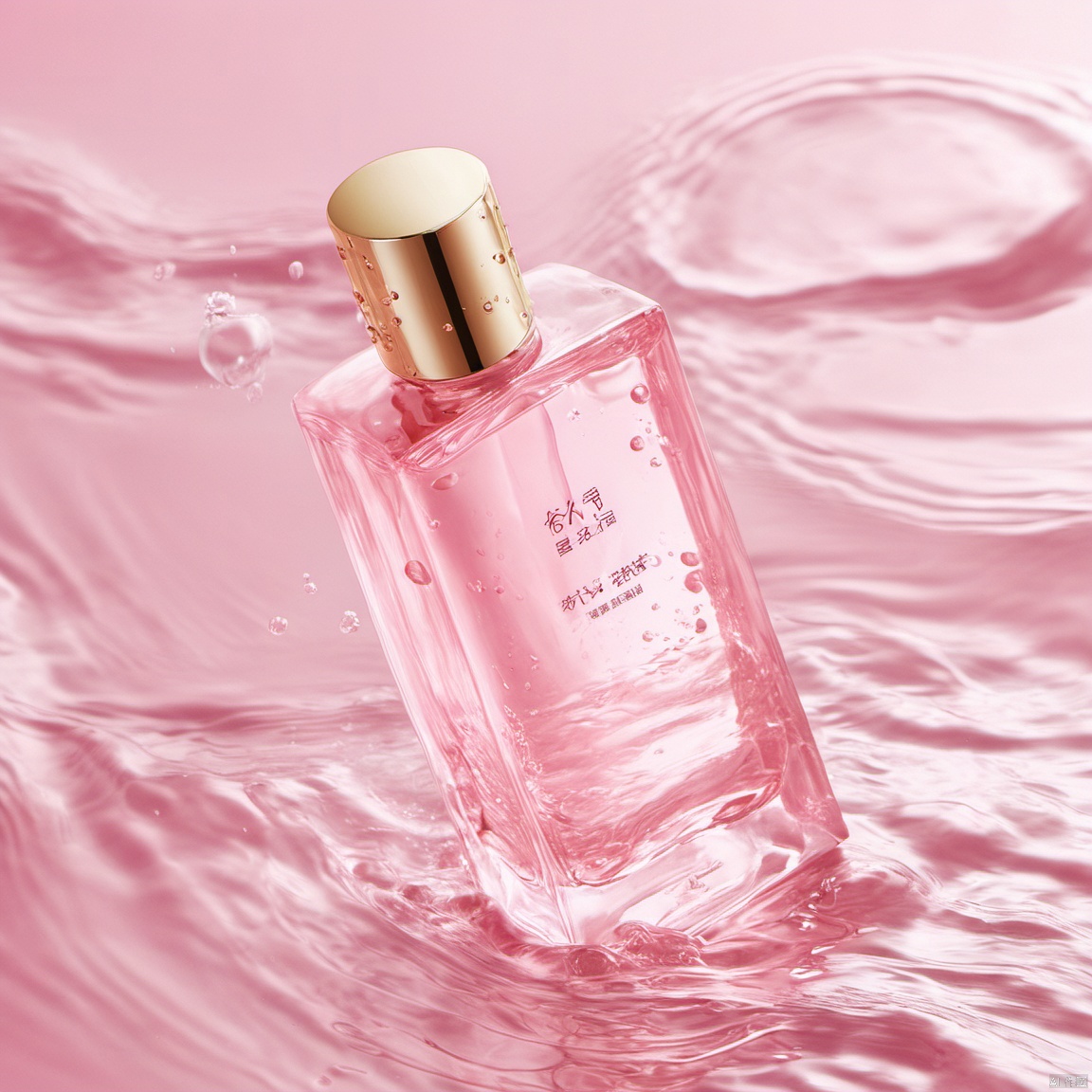  xihuwen,
Perfume, (Look Up), Water, Water, Daytime, Pink style, Commercial Photography, 8k, HD,
