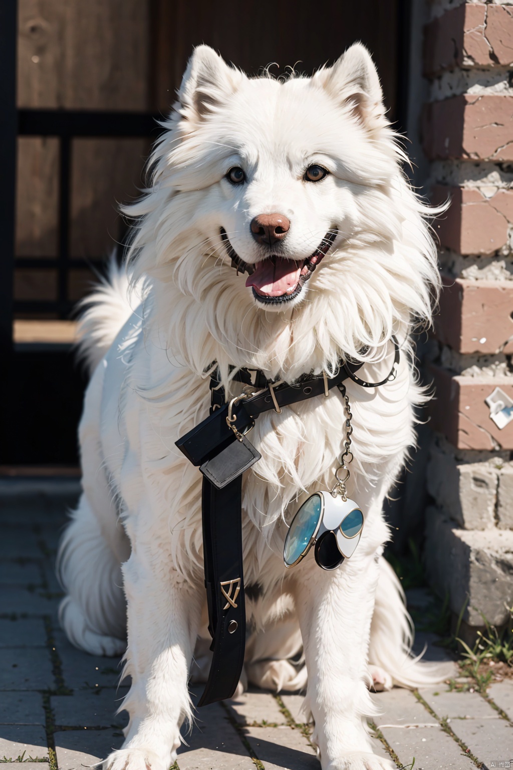  absurdres,absurdres,realistic,(full_shot:1.8), solo, Dog_Samoyed