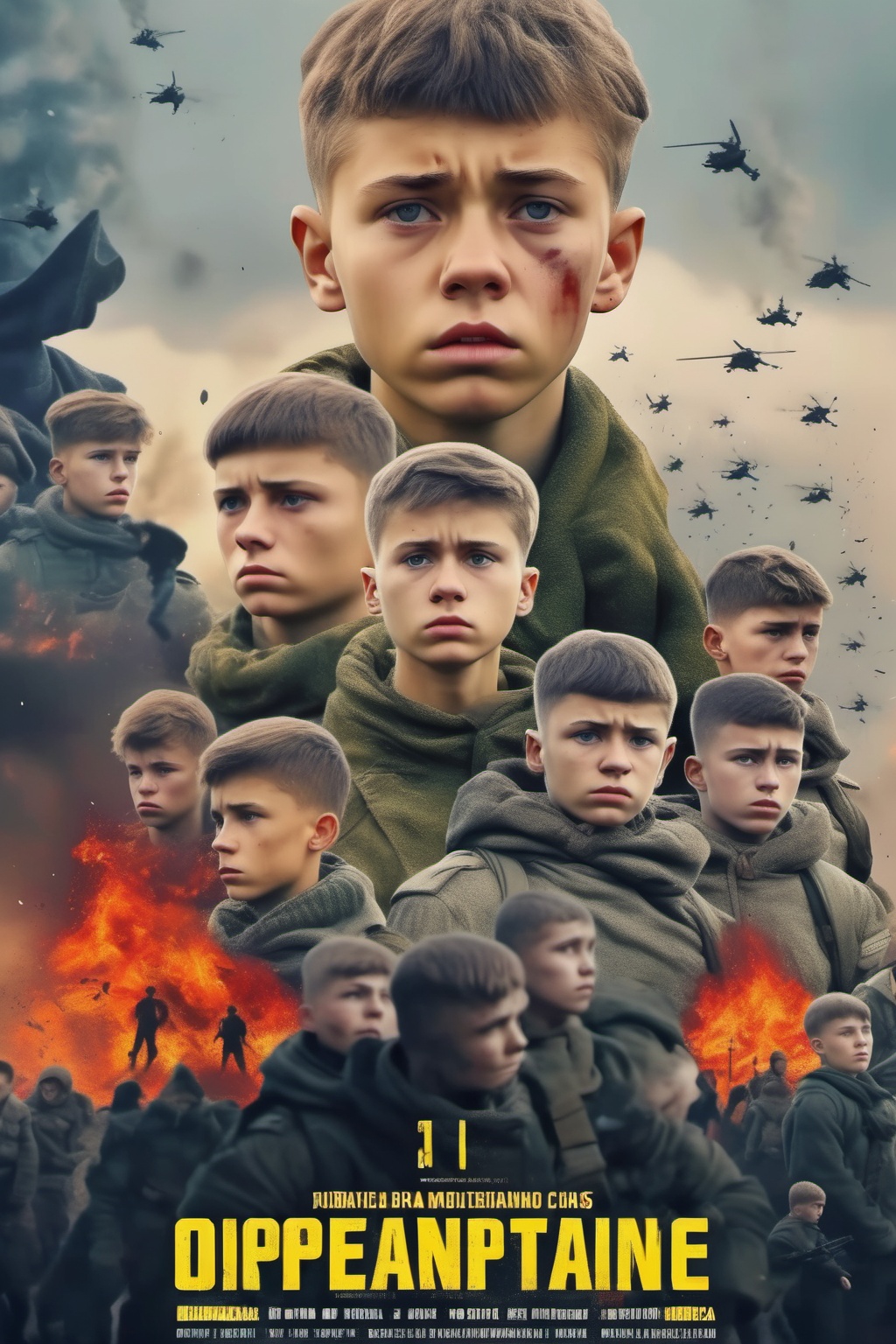 Movie Poster - Coming of Age War Drama movie poster Ukraine 2022 Adolescence in Turmoil War-Torn Ukraine Struggle for Iden...