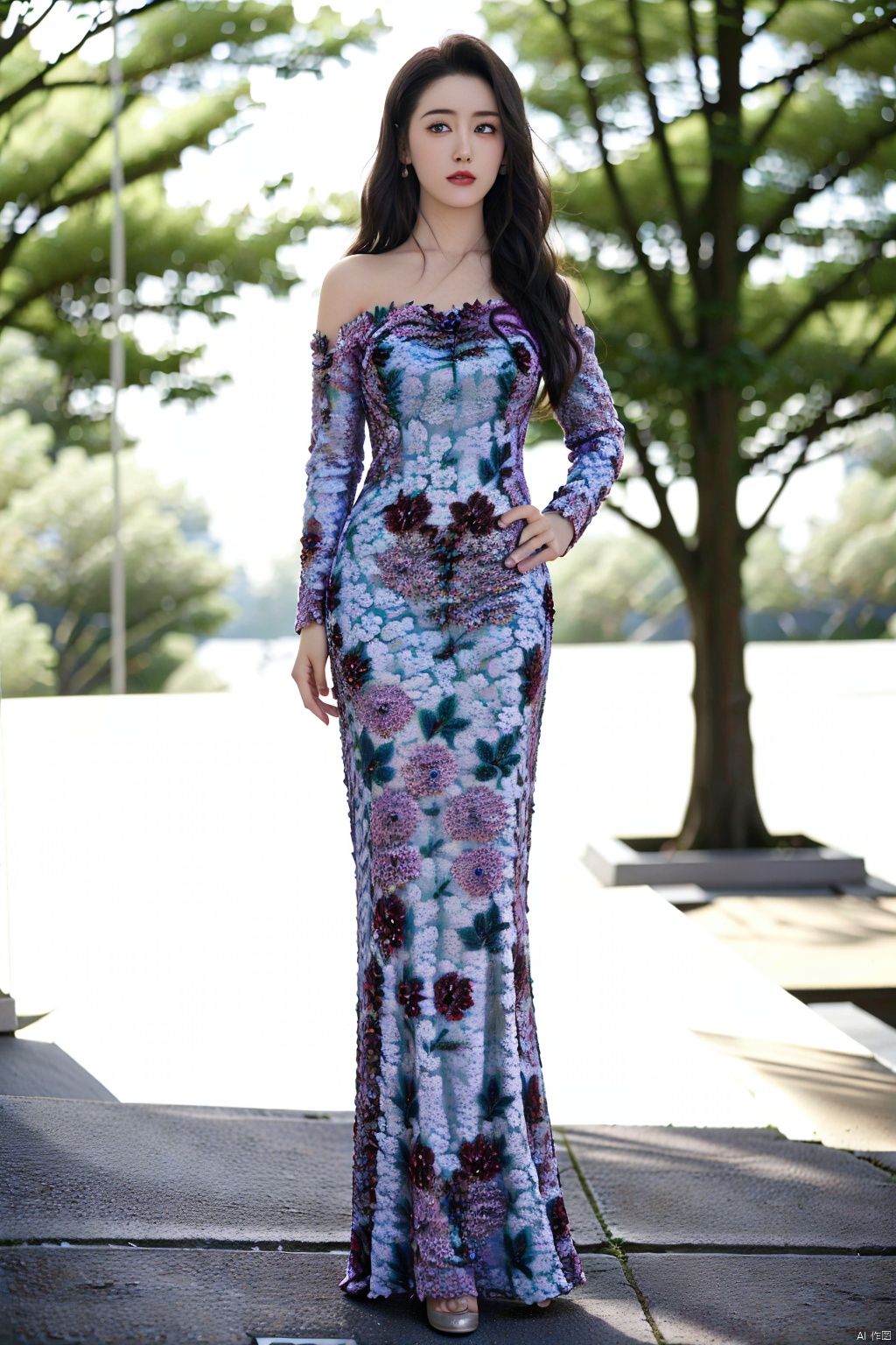 (1girl:1.3), (best quality, masterpiece, ultra high resolution),(photorealistic:1.3), (realistic:1.3), depth of field,(full body:1.2), (outdoors:1.2), (day:1.2), (cinematic lighting:1.2), (near to face:1.5), facing to camera, realism, fullbody, 