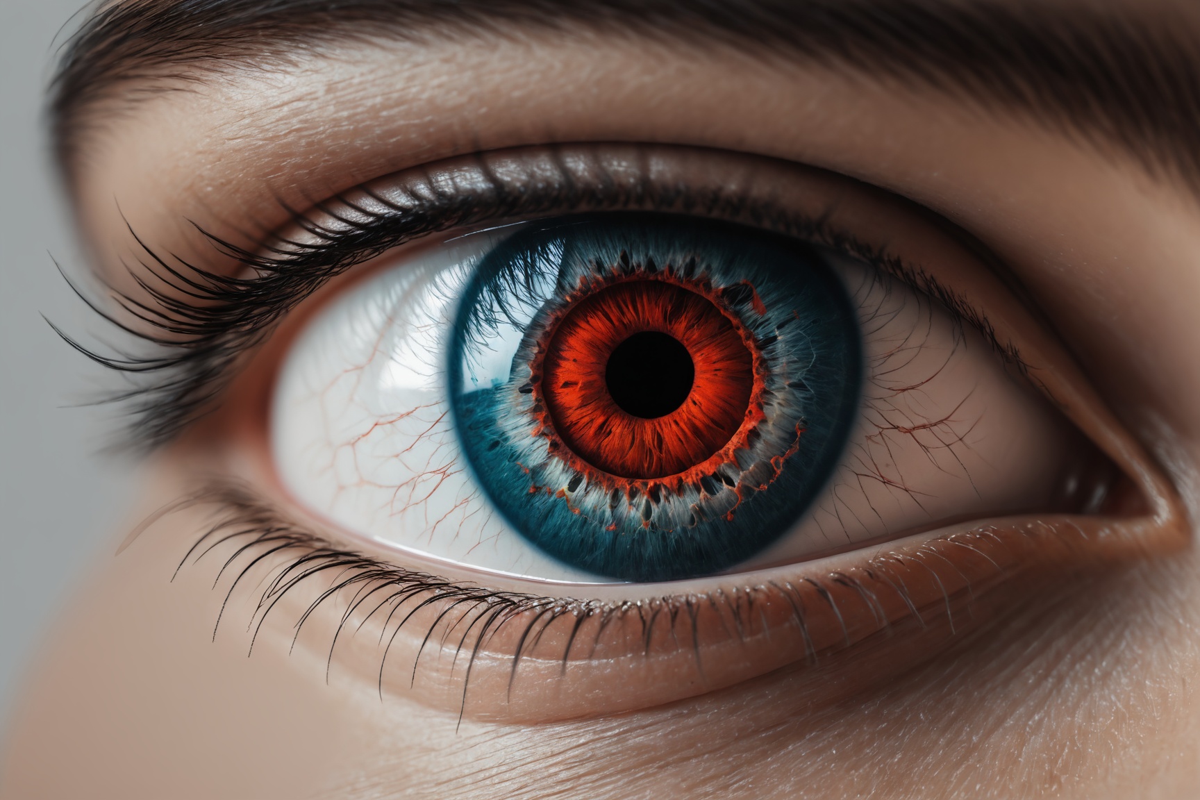 style of Conrad Roset,  macro photo of human eye,  realistic on Tensor.Art