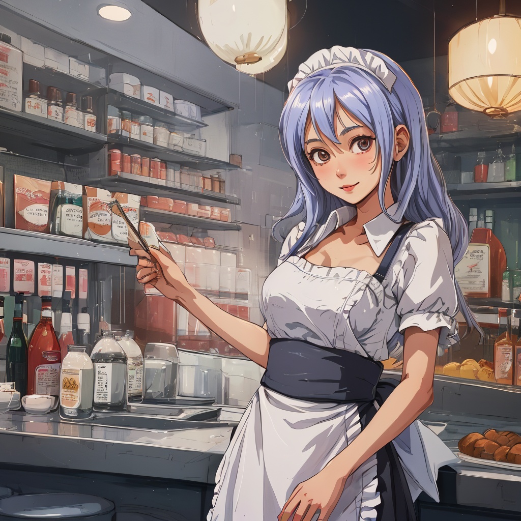 1girl,  cutepet,  waitress on Tensor.Art